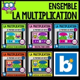FRENCH BUNDLE of BOOM Cards: Multiplication x2, x3, x4, x5, x10