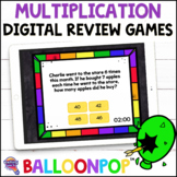 3rd Grade Multiplication Digital Math Review Games Balloon