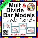 Multiplication Bar Models Task Cards NOW Digital!