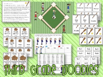 Multiplication Baseball by Third Grade Doodles TpT