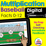 Multiplication Baseball - Facts 0-12 Boom Distance Learning