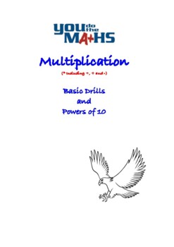 Preview of Multiplication - Basic Drills and Powers of 10