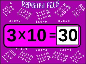 Preview of Multiplication Basic Facts Drill (363 flash cards animated)