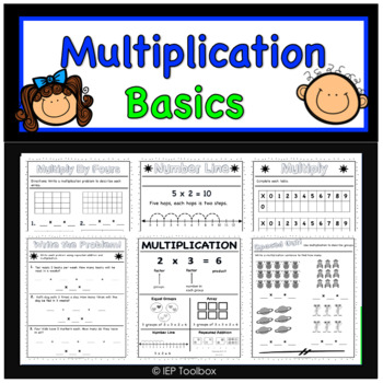 Preview of Multiplication Basics Workbook - Easel Assessment Included!