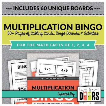 Multiplication Bingo: Factors of 1-4 by Primary Prism | TpT