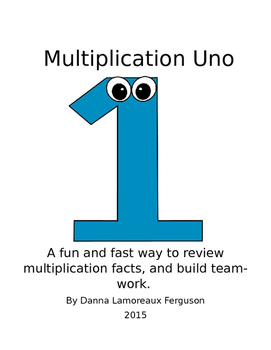 Preview of Multiplication Bingo Game