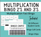 Multiplication Bingo!  Math Facts Practice 2's and 3's