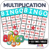 Multiplication Bingo | Multiplication Facts 1 - 12 Times Tables