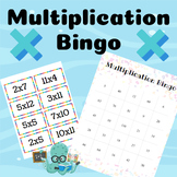 Multiplication Bingo |Multiplication facts fluency practice
