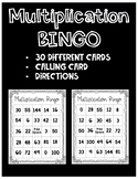 Multiplication Bingo Activity