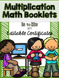 Multiplication Booklets for 1s to 12s with Quizzes & EDITA