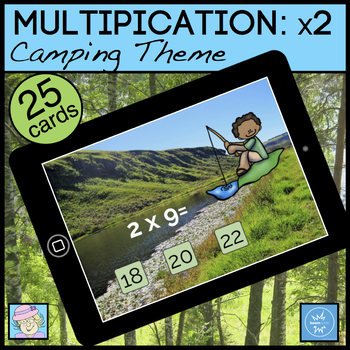 Preview of Boom Cards Multiplication Times 2 FREEBIE