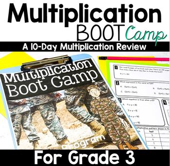 Preview of Multiplication Boot Camp: A 10-Day Multiplication Review for 3rd Graders
