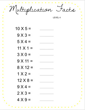 Preview of Multiplication Bootcamp Level 4