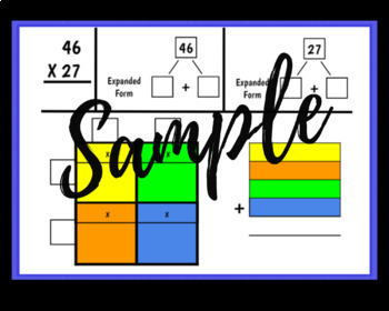 Multiplication Box Method BOOM CARDS Math Distance Learning No Prep ...