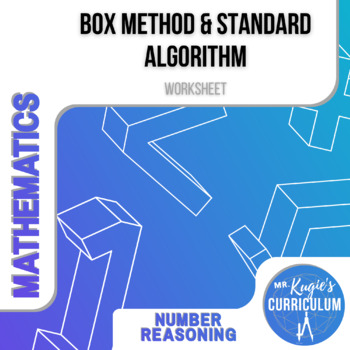 Preview of Multiplication Box Method & Standard Algorithm | Math Worksheet