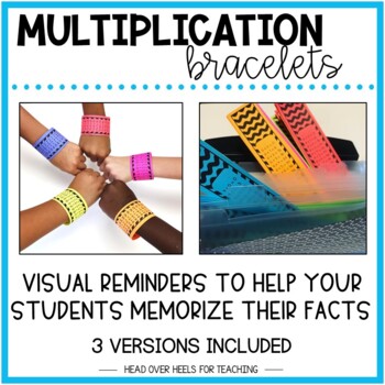 Preview of Multiplication Bracelets Fact Fluency 0-12