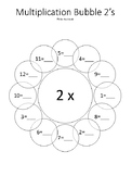 Multiplication Bubbles Facts 2 through 12