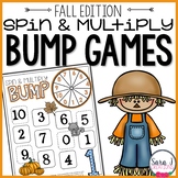 Fall Multiplication BUMP Games - Multiplication Fact Practice