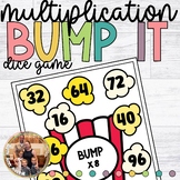 Multiplication Bump Game Math Dice Popcorn Party