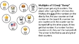 Multiplication "Bump" Games with Football, Unicorn and Emo