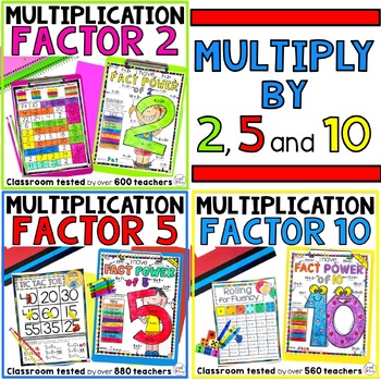 Multiplication Facts 2, 5 and 10 by Count on Tricia | TpT