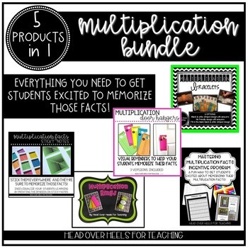 Preview of Multiplication Bundle {Everything to memorize those multiplication facts!}