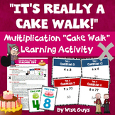 Multiplication Cake Walk Review Game