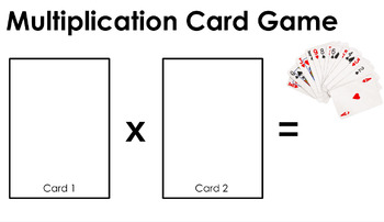 Multiplication Card Game by LilyTheTutor | TPT