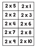 Multiplication Cards 2-12
