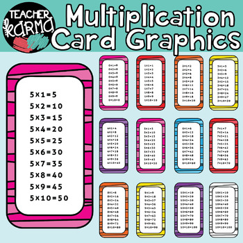 Preview of Multiplication Clipart, Times Tables