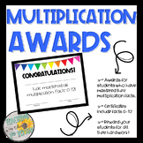 Multiplication Award Certificate