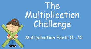 Preview of Multiplication Challenge Fact Practice: Timed Slides