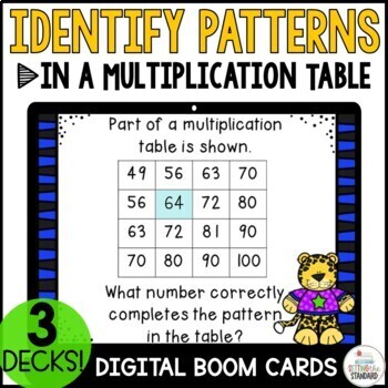 Preview of Multiplication Chart | Missing Factors in a Multiplication Chart Boom Cards
