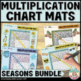 Multiplication Charts - Blank & Pre-filled Season-Themed B