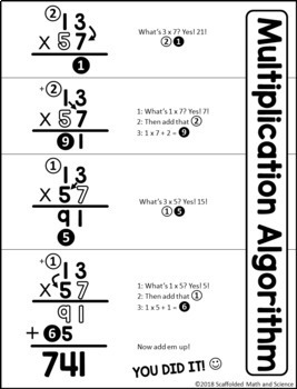 Multiplication Cheat Sheet By Scaffolded Math And Science Tpt