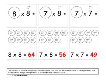 Preview of Multiplication Circles and Tallies - 15 facts BUNDLE