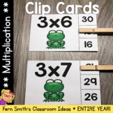 Multiplication Clip Cards For An Entire Year Bundle