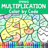 Multiplication Color by Code - 2’s - 9's - Spring