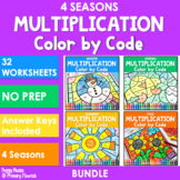 Multiplication Color by Code | Color by Number {2’s - 9's}