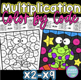 Multiplication Color by Code Worksheets