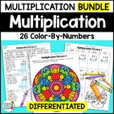 Multiplication Color by Number Activities - Color By Code 