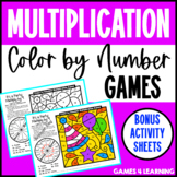 Multiplication Color by Number (Code) Games & Multiplicati