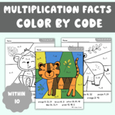 Multiplication Worksheets | Color by Number Multiplication