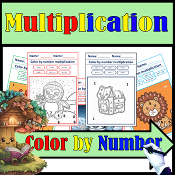 Preview of Multiplication Color by Number | Multiplication Practice | Multiplication Facts