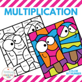 Multiplication Color by Number Sweet Treats