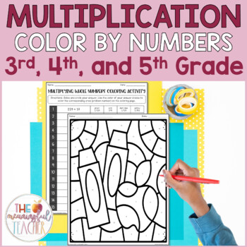 Preview of Multiplication Color by Number Worksheets