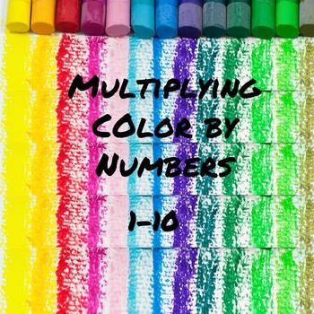 Preview of Multiplication Color by Numbers