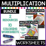 Multiplication Coloring Worksheets Designs Math