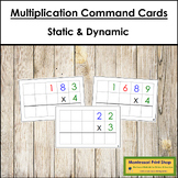 Multiplication Command Cards - Montessori Math Task Cards 